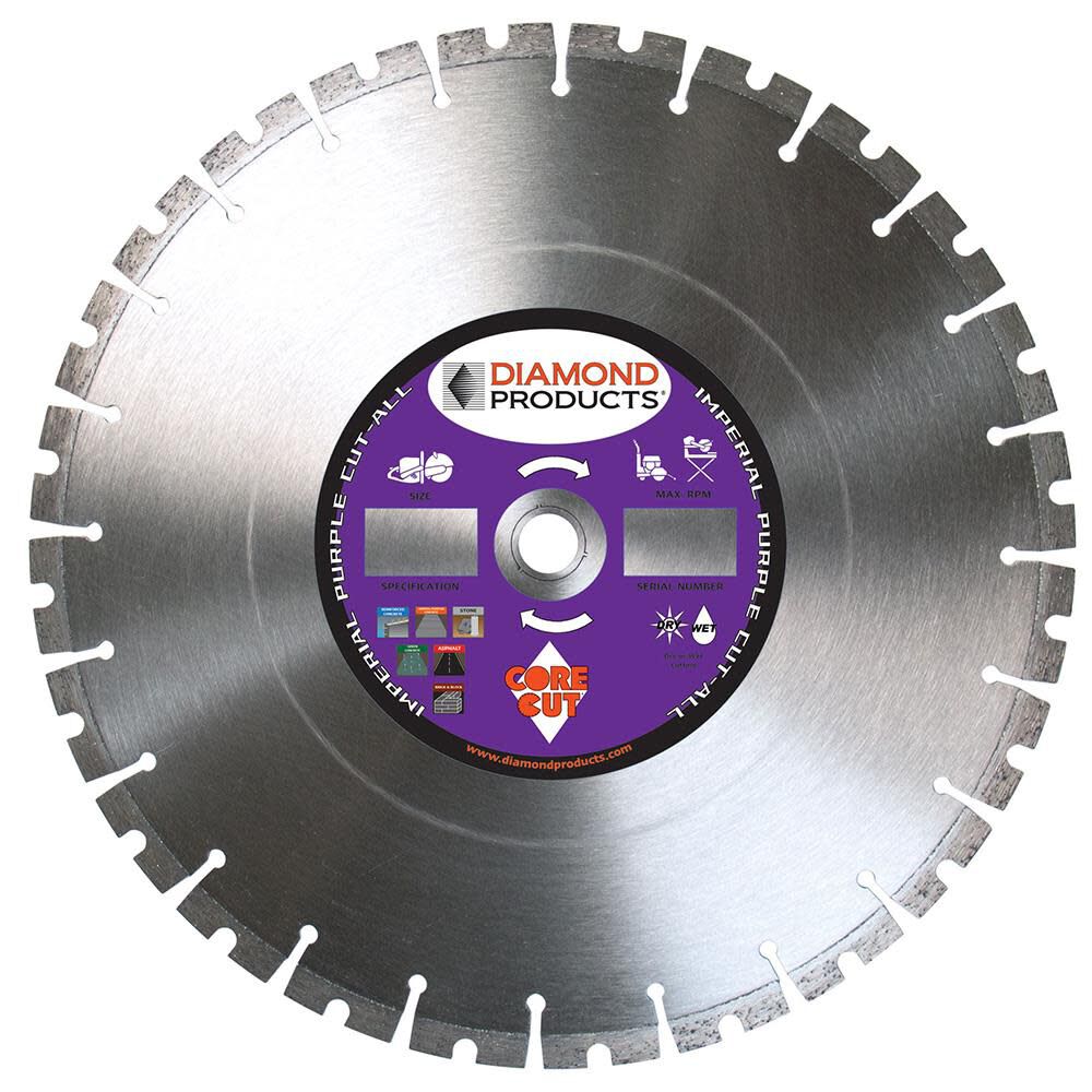 14 In. x .125 In. x UNV Imperial Purple Cut-All Multi-Purpose High Speed Blade 15373