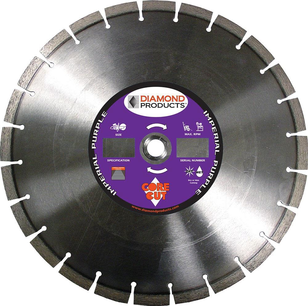 14 In. x .125 In. x UNV Imperial Purple High Speed Blade 78976D