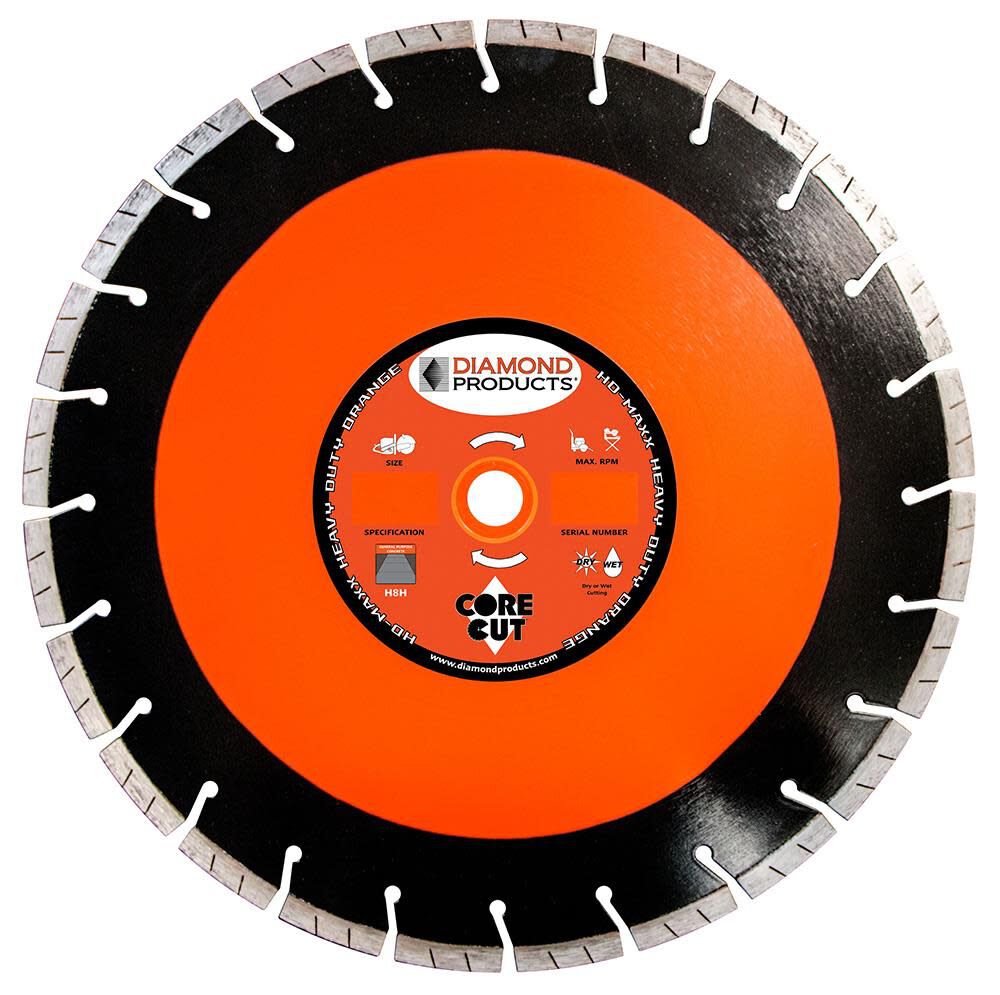 15 In. x .125 In. x UNV HD Maxx Heavy Duty Orange High Speed Blade 53742