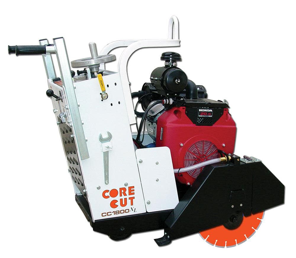 CC1811 H E X L-P Honda GX390 Gas Walk Behind Saw -Push Model- 14 In Blade Guard 27946