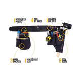 Maestro 3-Pocket Complete Tool Belt Set Black Large DB5-15-BK-L