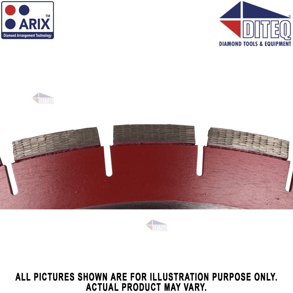 20in Red Silent Segmented Diamond Blade D44104