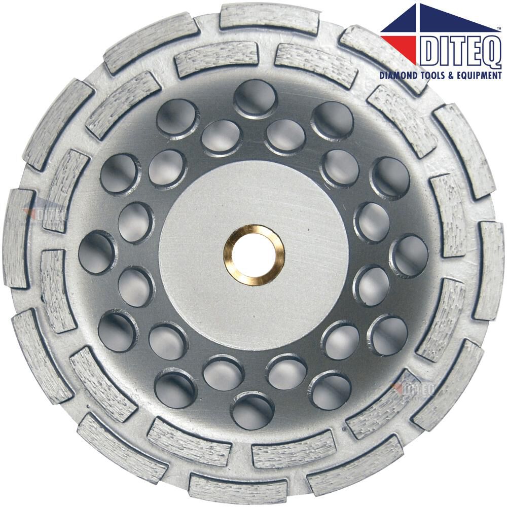 4.5in CD-14 Double Row Diamond Cup Wheel 7/8in-5/8in D80026