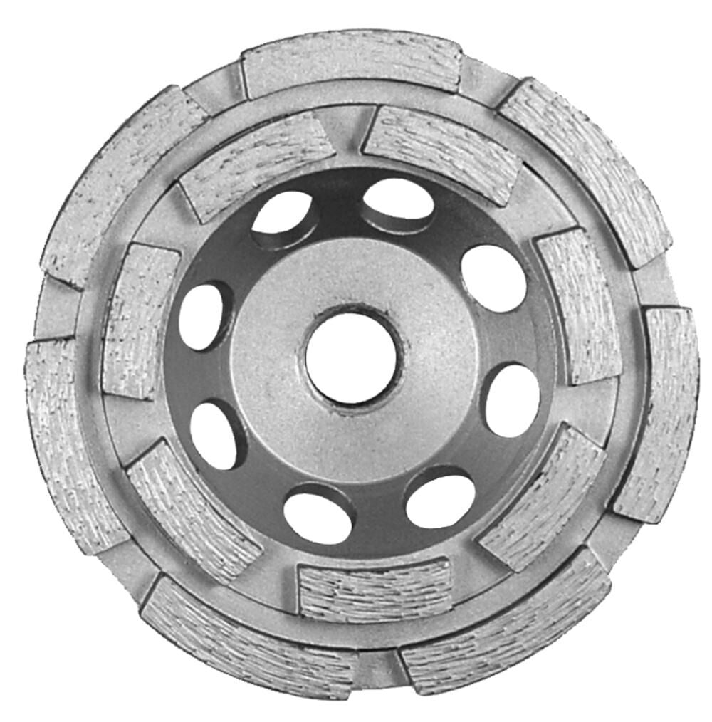 4in CD-14 Double Row Diamond Cup Wheel 5/8-11 Thread D80007