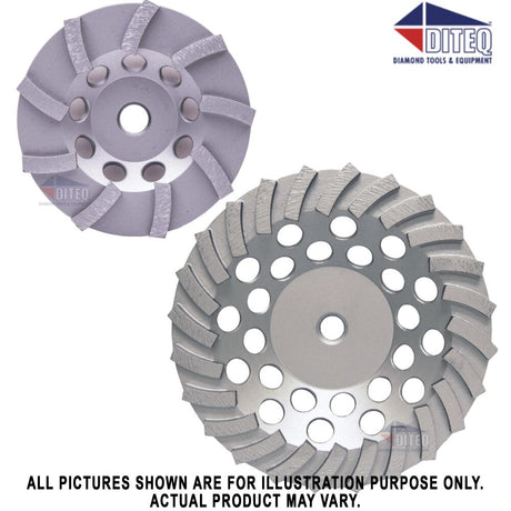 7in Diamond Segmented Turbo Cup Grinding Wheel D81005