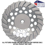 7in Diamond Segmented Turbo Cup Grinding Wheel D81005