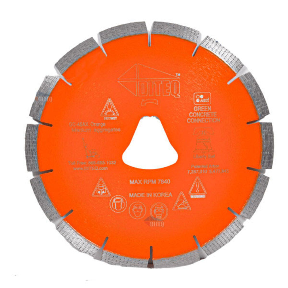 Liberty Bell Orange Concrete Blade, 10in x .095in D22633