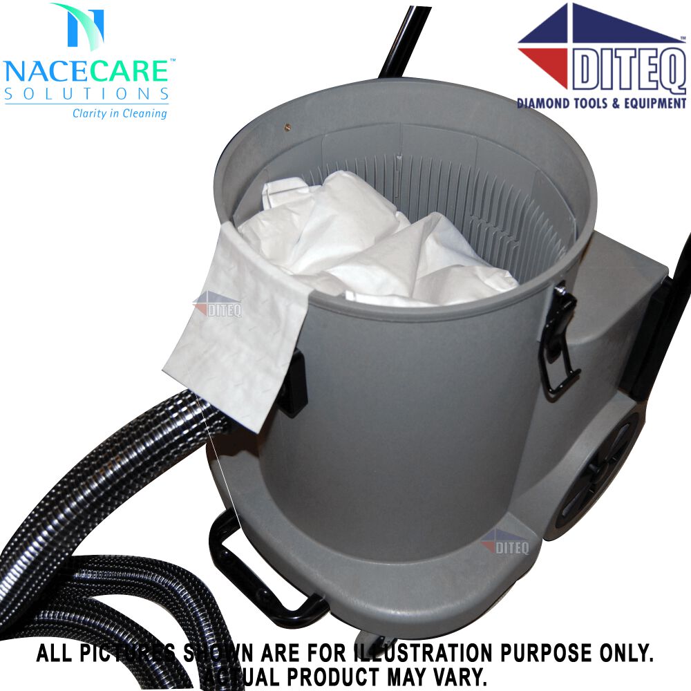 Nacecare 12 Gallon Dual Motor Fine Dust Dry Vacuum 162242