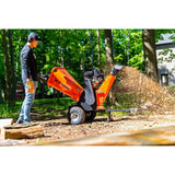 4in 280 cc 7HP Gasoline Powered Kinetic Drum Chipper OPC524