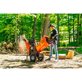 4in 280 cc 7HP Gasoline Powered Kinetic Drum Chipper OPC524