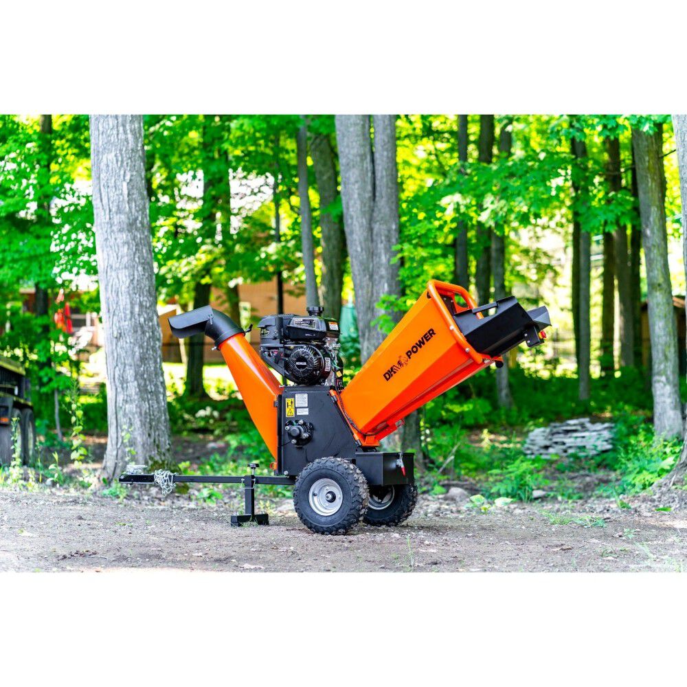 4in 280 cc 7HP Gasoline Powered Kinetic Drum Chipper OPC524