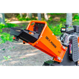 4in 280 cc 7HP Gasoline Powered Kinetic Drum Chipper OPC524