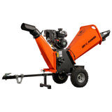 4in 280 cc 7HP Gasoline Powered Kinetic Drum Chipper OPC524