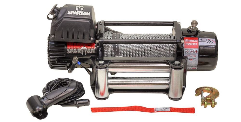 Spartan Winch Planetary Gear 9500lb with Steel Cable 9500