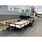 14ft Single Axle Pipetop Utility Trailer DL8414A135