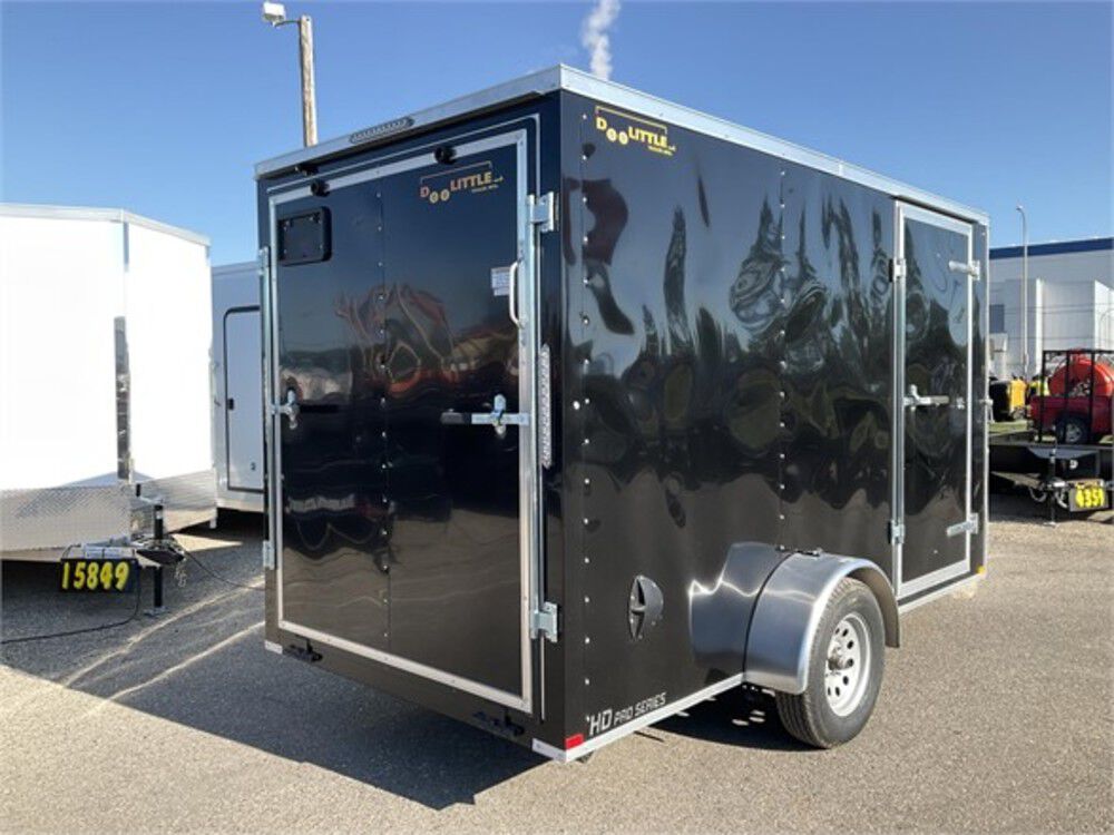 6' x 12' Enclosed Trailer 2022 Black BL612A135