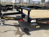 84in x 18' Equipment Trailer with Dove Tail 2022 Black CF8418A252