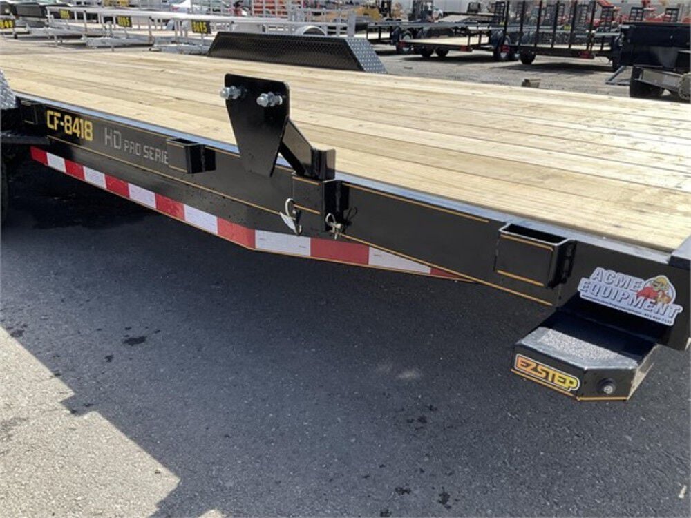 84in x 18' Equipment Trailer with Dove Tail 2022 Black CF8418A252