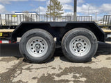 84in x 18' Equipment Trailer with Dove Tail 2022 Black CF8418A252