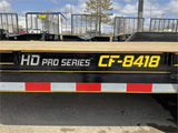 84in x 18' Equipment Trailer with Dove Tail 2022 Black CF8418A252