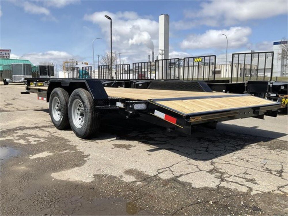 84in x 18' Equipment Trailer with Dove Tail 2022 Black CF8418A252