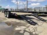 84in x 18' Equipment Trailer with Dove Tail 2022 Black CF8418A252