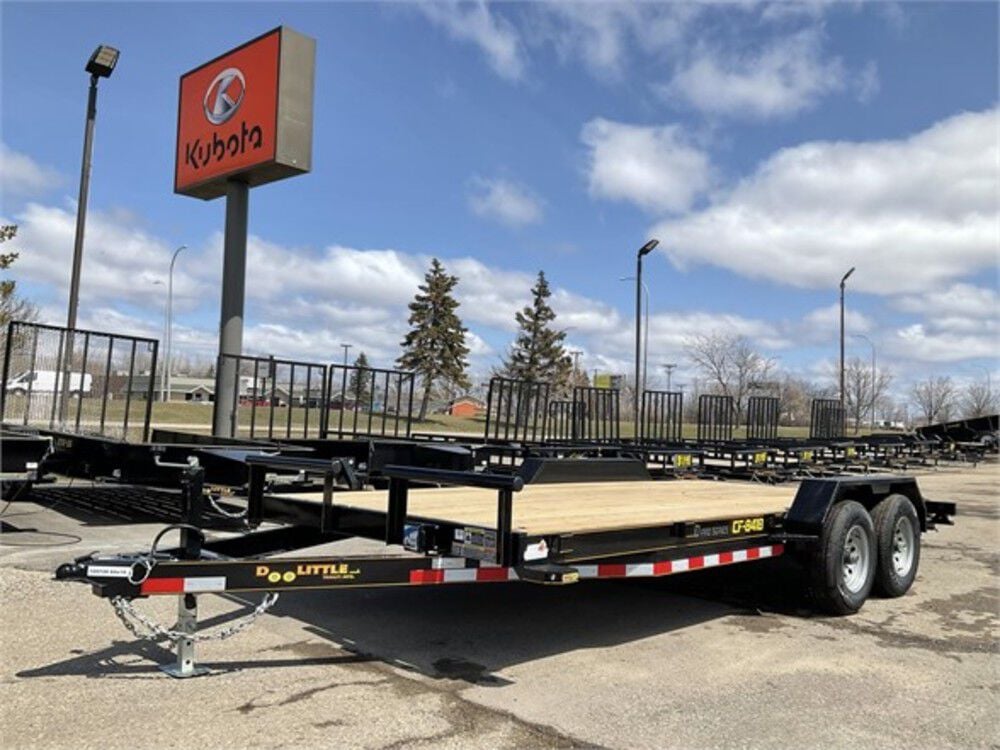 84in x 18' Equipment Trailer with Dove Tail 2022 Black CF8418A252