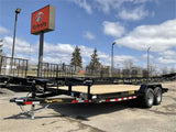 84in x 18' Equipment Trailer with Dove Tail 2022 Black CF8418A252