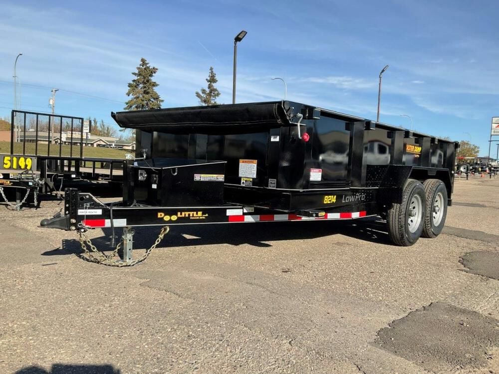 HD Low Profile 8214 14' x 82in Dual Tandem Axle Master Dump Trailer New MD8214