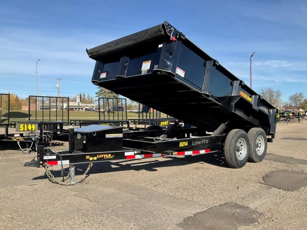 HD Low Profile 8214 14' x 82in Dual Tandem Axle Master Dump Trailer New MD8214