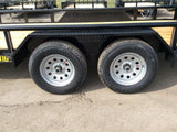 HD Pro Open Utility Trailer 16'x84in Pipe Top Tandem Axle ATV Side Ramps DL8416A235ATV