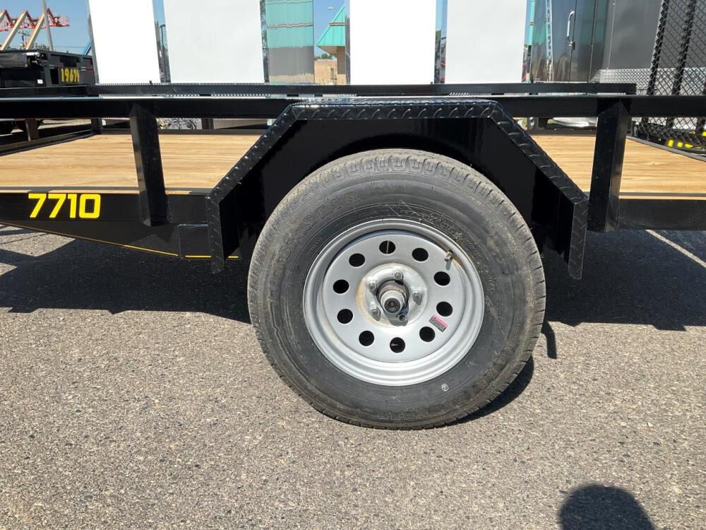 Rally Sport 7710 10' x 77in Single Axle Open Utility Trailer RS7710