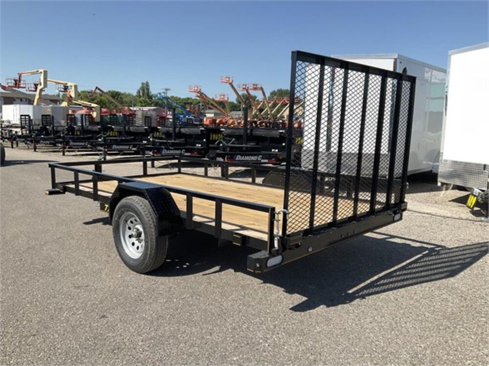 Rally Sport Open Utility Trailer 12'x77in Single Axle RS7712A135