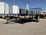 Rally Sport Open Utility Trailer 12'x77in Single Axle RS7712A135