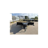 Steel Sided 7714-SS 12' x 77in Single Axle Open Utility Trailer SS7714