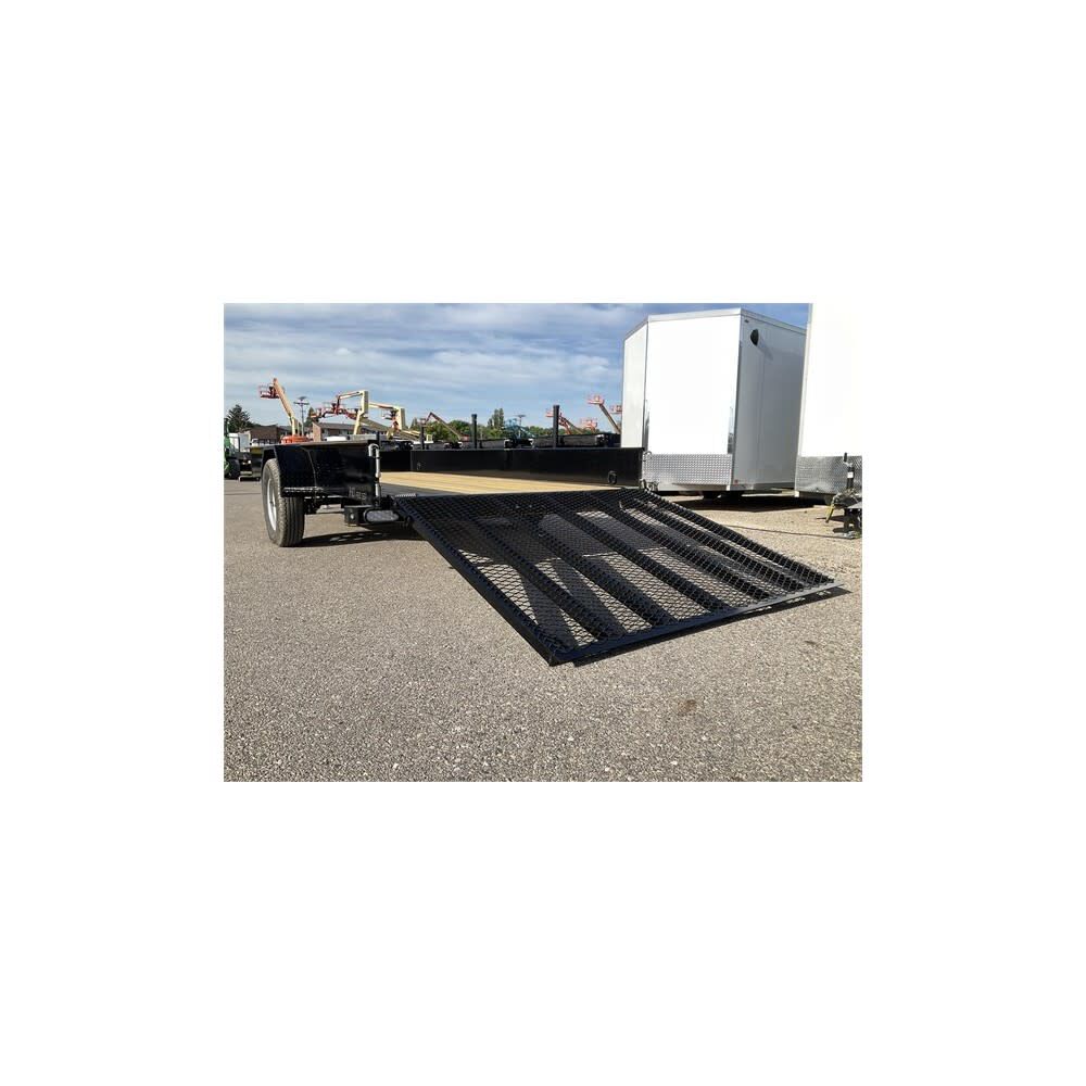 Steel Sided 7714-SS 12' x 77in Single Axle Open Utility Trailer SS7714