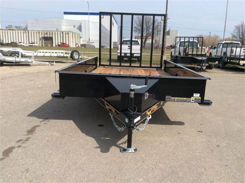 Steel Sided Open Utility Trailer 12'x77in Single Axle HD Pro Toolbox SS7712A135