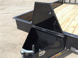 Steel Sided Open Utility Trailer 12'x77in Single Axle HD Pro Toolbox SS7712A135