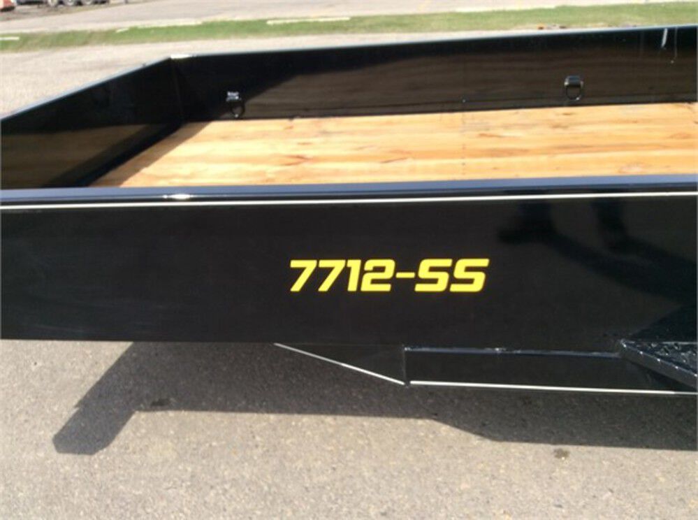 Steel Sided Open Utility Trailer 12'x77in Single Axle HD Pro Toolbox SS7712A135