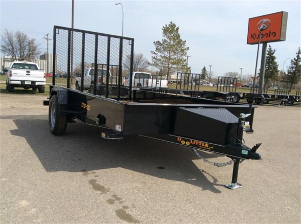 Steel Sided Open Utility Trailer 12'x77in Single Axle HD Pro Toolbox SS7712A135