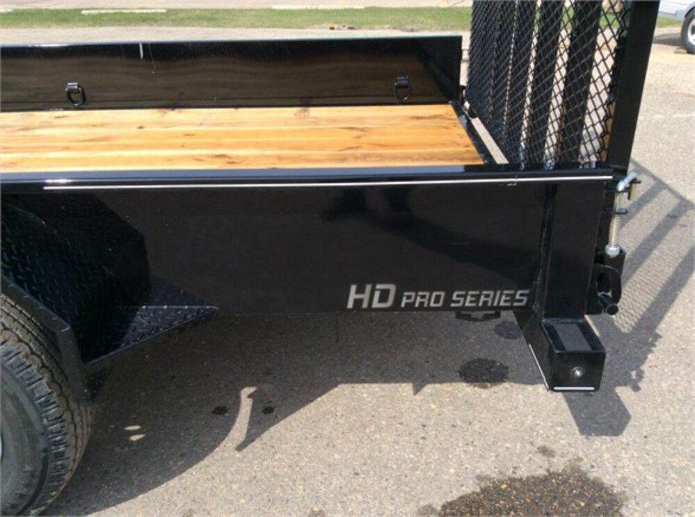 Steel Sided Open Utility Trailer 12'x77in Single Axle HD Pro Toolbox SS7712A135