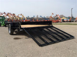 Steel Sided Open Utility Trailer 12'x77in Single Axle HD Pro Toolbox SS7712A135