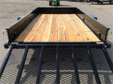 Steel Sided Open Utility Trailer 12'x77in Single Axle HD Pro Toolbox SS7712A135