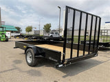 Trailer Mfg Steel Sided Open Utility Trailer 12'x84in Single Axle HD Pro Toolbox SS8412A135