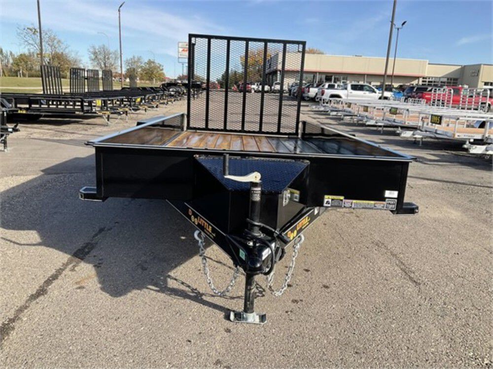 Steel Sided Open Utility Trailer 14'x77in Tandem Axle HD Pro Toolbox SS7714A235