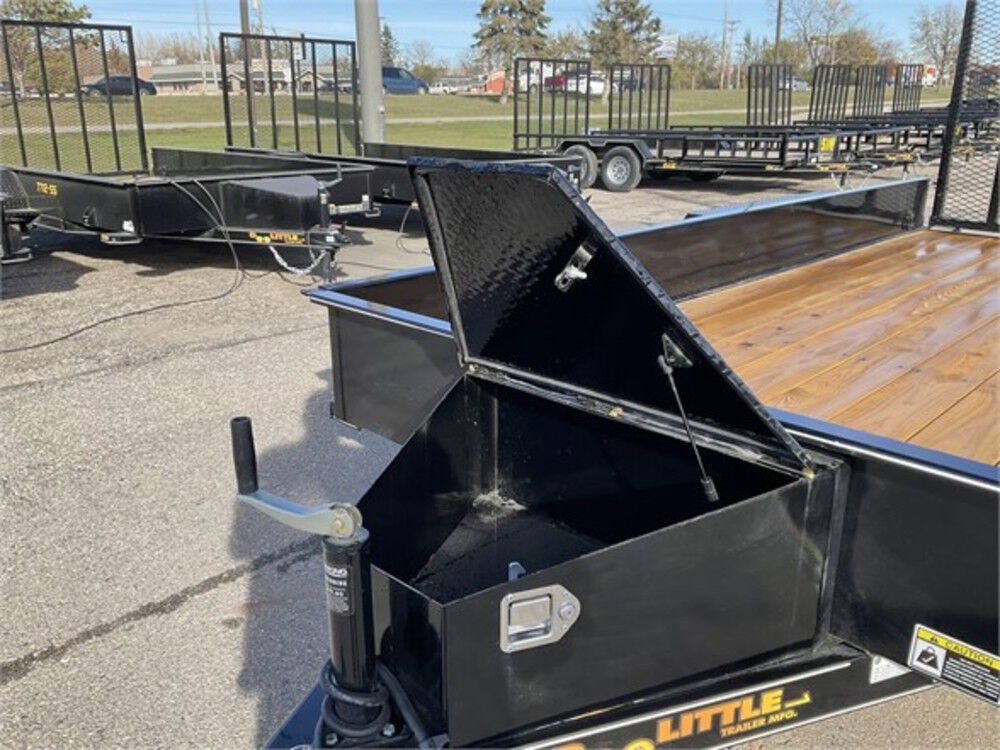 Steel Sided Open Utility Trailer 14'x77in Tandem Axle HD Pro Toolbox SS7714A235