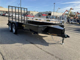 Steel Sided Open Utility Trailer 14'x77in Tandem Axle HD Pro Toolbox SS7714A235