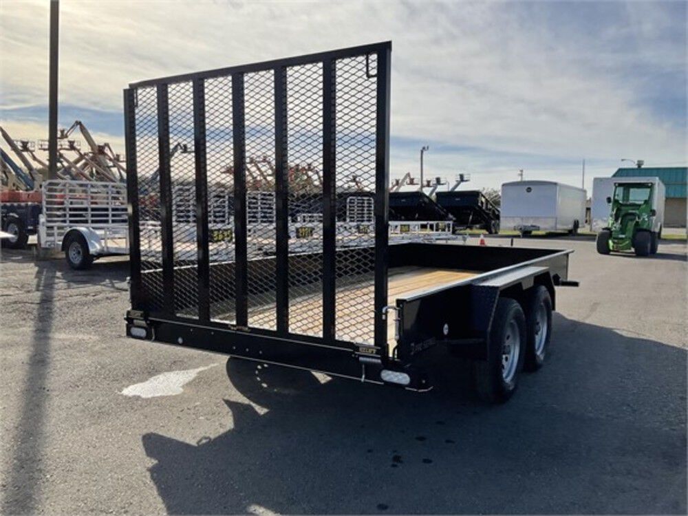 Steel Sided Open Utility Trailer 14'x77in Tandem Axle HD Pro Toolbox SS7714A235