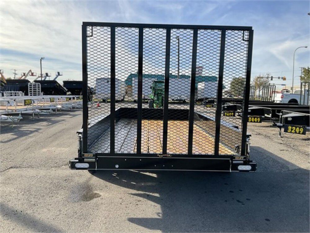 Steel Sided Open Utility Trailer 14'x77in Tandem Axle HD Pro Toolbox SS7714A235