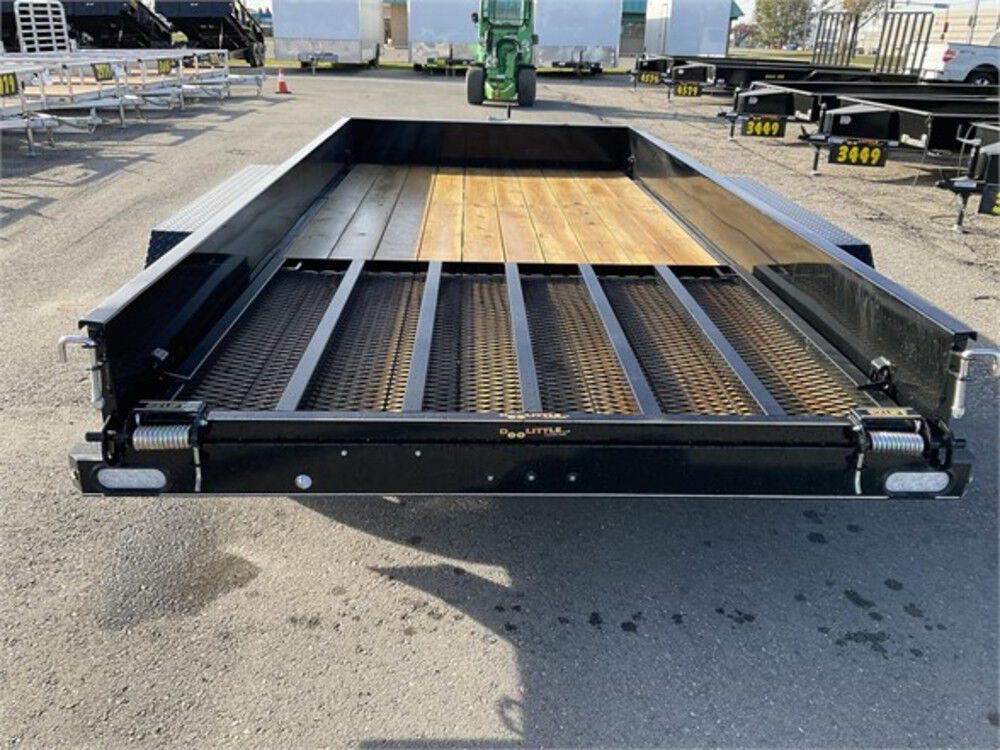 Steel Sided Open Utility Trailer 14'x77in Tandem Axle HD Pro Toolbox SS7714A235